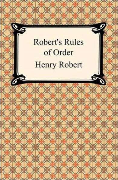 Robert's Rules of Order