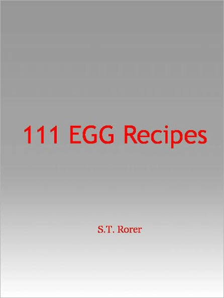 111 EGG Recipes