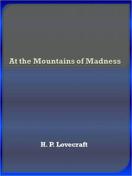 At the Mountains of Madness