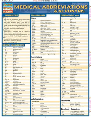 Medical Abbreviations Acronyms By Barcharts Nook Book Ebook Barnes Noble