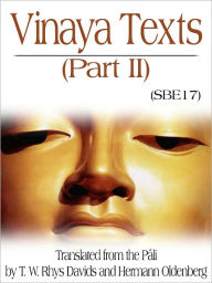 Title: Vinaya Texts Part II, Author: T. W. Rhys Davids