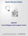 Learn Spanish: List of Regular and Irregular Verbs