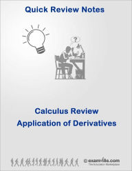 Title: Calculus Quick Review: Application of Derivatives, Author: Gupta