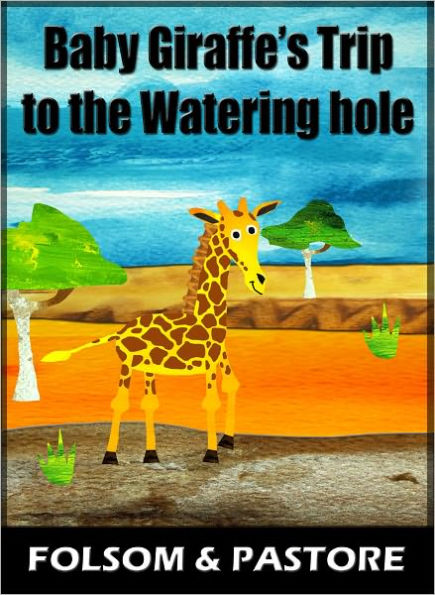 Baby Giraffe's Trip to the Watering Hole