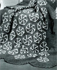 Title: Pin Wheel Afghan Crochet Pattern - Vintage Crochet Afghan Pattern, Author: Bookdrawer