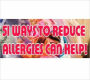 51 Ways to Reduce Allergies can help!