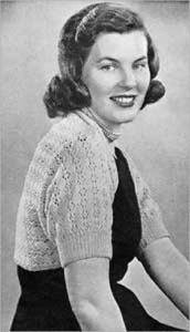 Title: Knit Lacy Shrug Pattern - Vintage Lacy Shruggy Knitting Pattern, Author: Bookdrawer