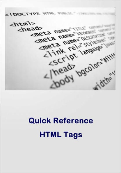 Quick Reference HTML Tags for Beginners