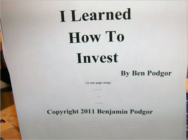 I Learned How To Invest