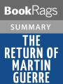The Return of Martin Guerre by Natalie Zemon Davis Summary & Study Guide