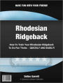 How To Train Your Rhodesian Ridgeback To Do Fun Tricks