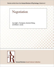 Title: Negotiation, Author: Leigh L. Thompson