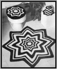 Title: Crochet Bathroom Set - Pattern for Crochet Rug, Toilet Seat Cover and Tissue Topper, Author: Bookdrawer