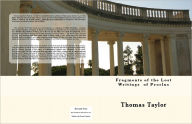 Title: Fragments of the Lost Writings of Proclus, Author: Thomas Taylor