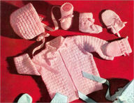 Title: Knit a Baby Set Pattern - Knitted Baby Set Block Set Pattern for Jacket, Cap, Booties, Mittens, Author: Bookdrawer