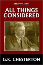 All Things Considered by G.K. Chesterton