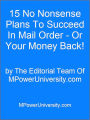 15 No Nonsense Plans To Succeed In Mail Order - Or Your Money Back!
