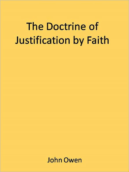 The Doctrine of Justification by Faith