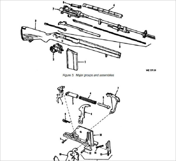 OPERATOR AND ORGANIZATIONAL MAINTENANCE REPAIR PARTS AND SPECIAL TOOL USTS FOR RIFLE, 7.62-MM, M14 (NATIONAL MATCH) AND RIFLE, 7.62MM, M14(M), Plus 500 free US military manuals and US Army field manuals when you sample this book