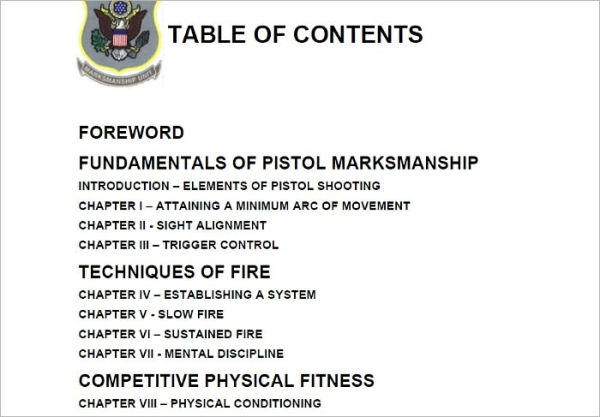 Pistol Training Guide, Plus 500 free US military manuals and US Army field manuals when you sample this book