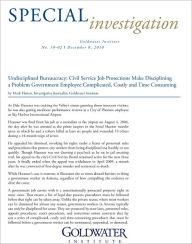 Title: Undisciplined Bureaucracy: The Difficulty in Disciplining a Government Worker, Author: Mark Flatten