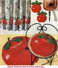 Title: Apple Kitchen Set Crochet Pattern - Crochet an Apple Rug, Stool Covers and Potholders Patterns, Author: Bookdrawer
