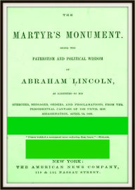 Title: The Martyr's Monument, Author: Abraham Lincoln