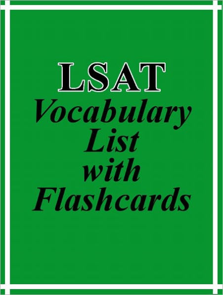 LSAT Vocabulary List with Flashcards