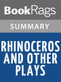 Rhinoceros, and Other Plays by Eugene Ionesco l Summary & Study Guide