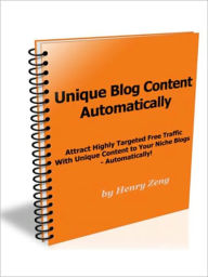 Title: Attract Highly Targeted Free Traffic With Unique Content to Your Niche Blogs - Automatically, Author: MyAppBuilder