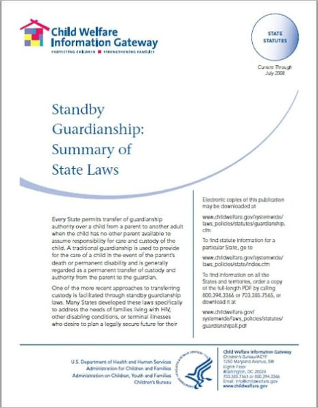 Standby Guardianship: Summary of State Laws