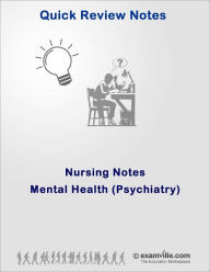 Title: Nursing Quick Review: Mental Health (Psychiatry), Author: DeGuzman