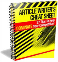 Title: Highly Effective Article Writer's Cheat Sheet, Author: Irwing