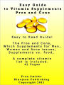 Easy Guide to Vitamin Supplements - Pros and Cons