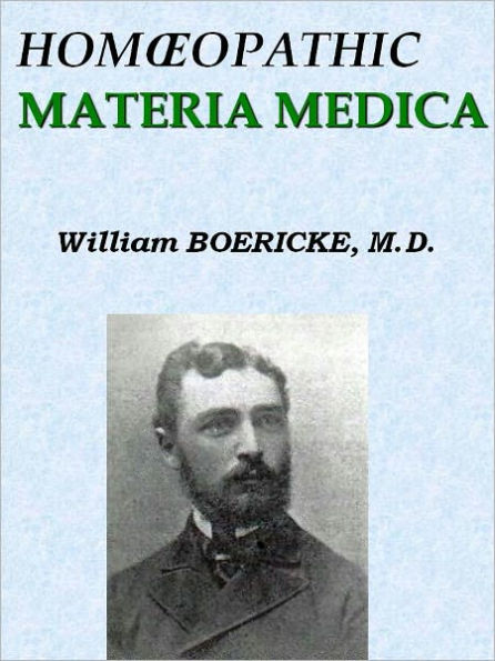 HOMŒOPATHIC MATERIA MEDICA