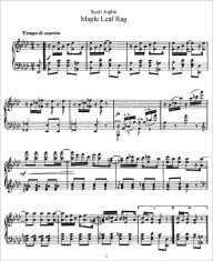 Title: Maple Leaf Rag (Piano Sheet Music), Author: Scott Joplin