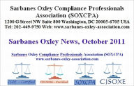 Title: Sarbanes Oxley News, October 2011, Author: George Lekatis