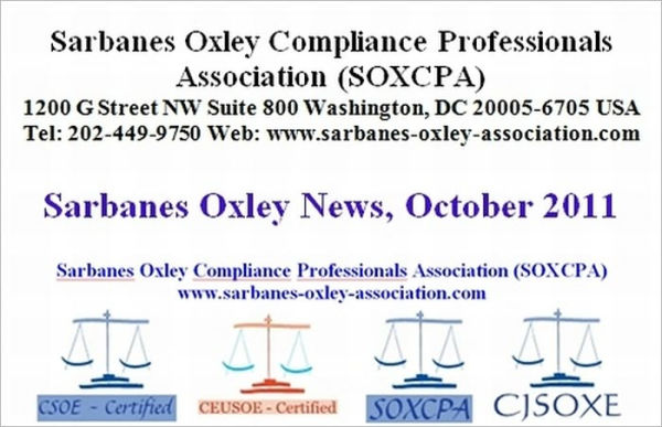 Sarbanes Oxley News, October 2011