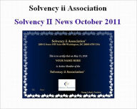 Title: Solvency II News, October 2011, Author: George Lekatis