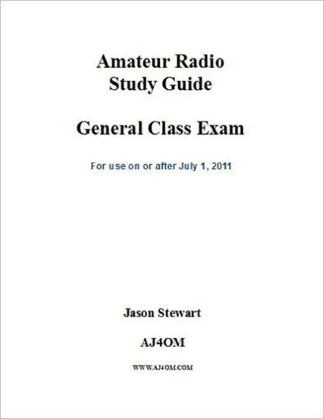 Amateur Radio Study Guide General Class Exam