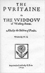 Title: The Puritan Widow, Author: W. S.