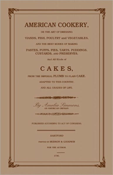 American Cookery, SPECIAL COPYRIGHTED COLLECTORS EDITION