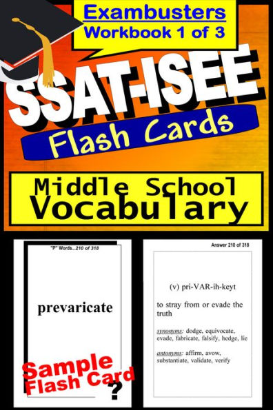 SSAT-ISEE Study Guide Fundamental Vocabulary-SSAT Flashcards--SSAT-ISEE Prep Workbook 1 of 3