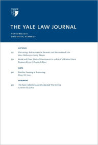 Title: Yale Law Journal: Volume 121, Number 2 - November 2011, Author: Yale Law Journal