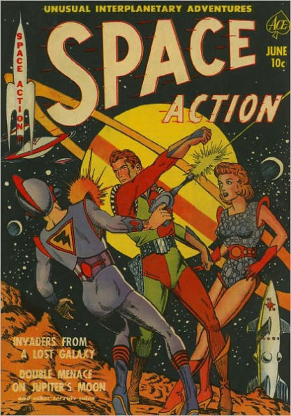 Space Action Number 1 Action Comic Book