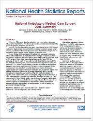 Title: National Ambulatory Medical Care Survey: 2006 Summary, Author: Donald K. Cherry