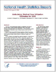 Title: Ambulatory Medical Care Utilization Estimates for 2006, Author: Susan M. Schappert