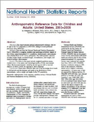 Title: Anthropometric Reference Data for Children and Adults: United States, 2003–2006, Author: Margaret A. McDowell