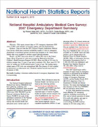 Title: National Hospital Ambulatory Medical Care Survey: 2007 Emergency Department Summary, Author: Richard Niska
