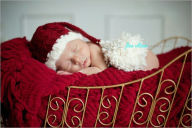 Title: Cable knit santa hat, Author: crochetmylove designs